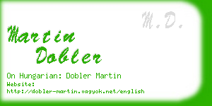 martin dobler business card